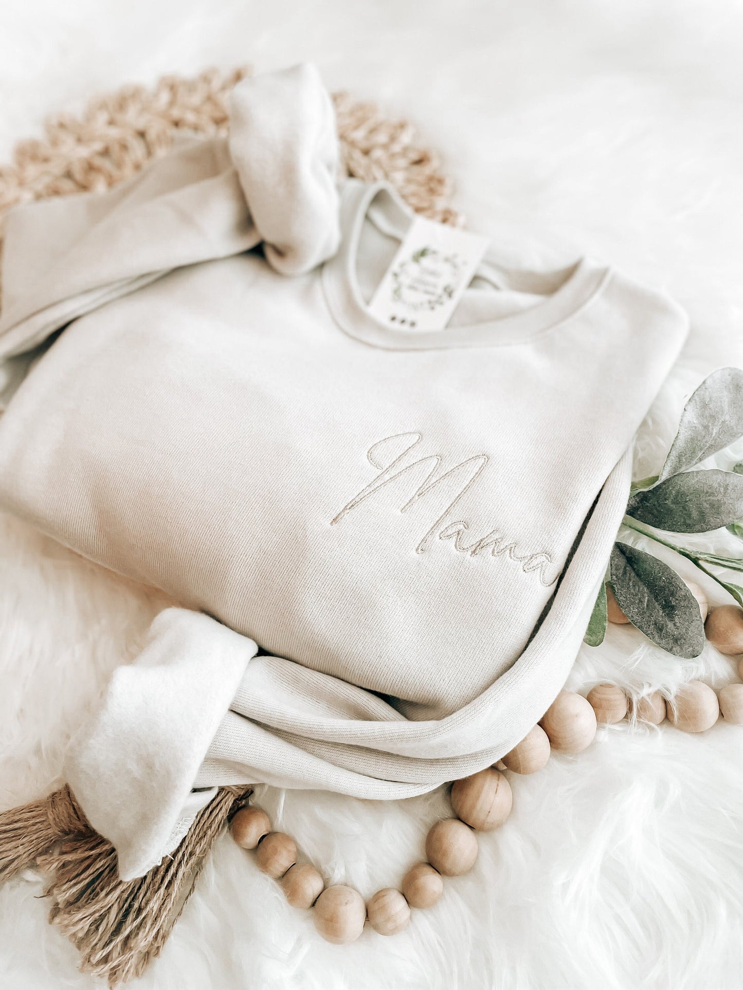 MAMA Crewneck Sweatshirt | Mama Embroidered Sweatshirt | New Mom Gift | Going Home Outfit For Mama | Mama Loungewear