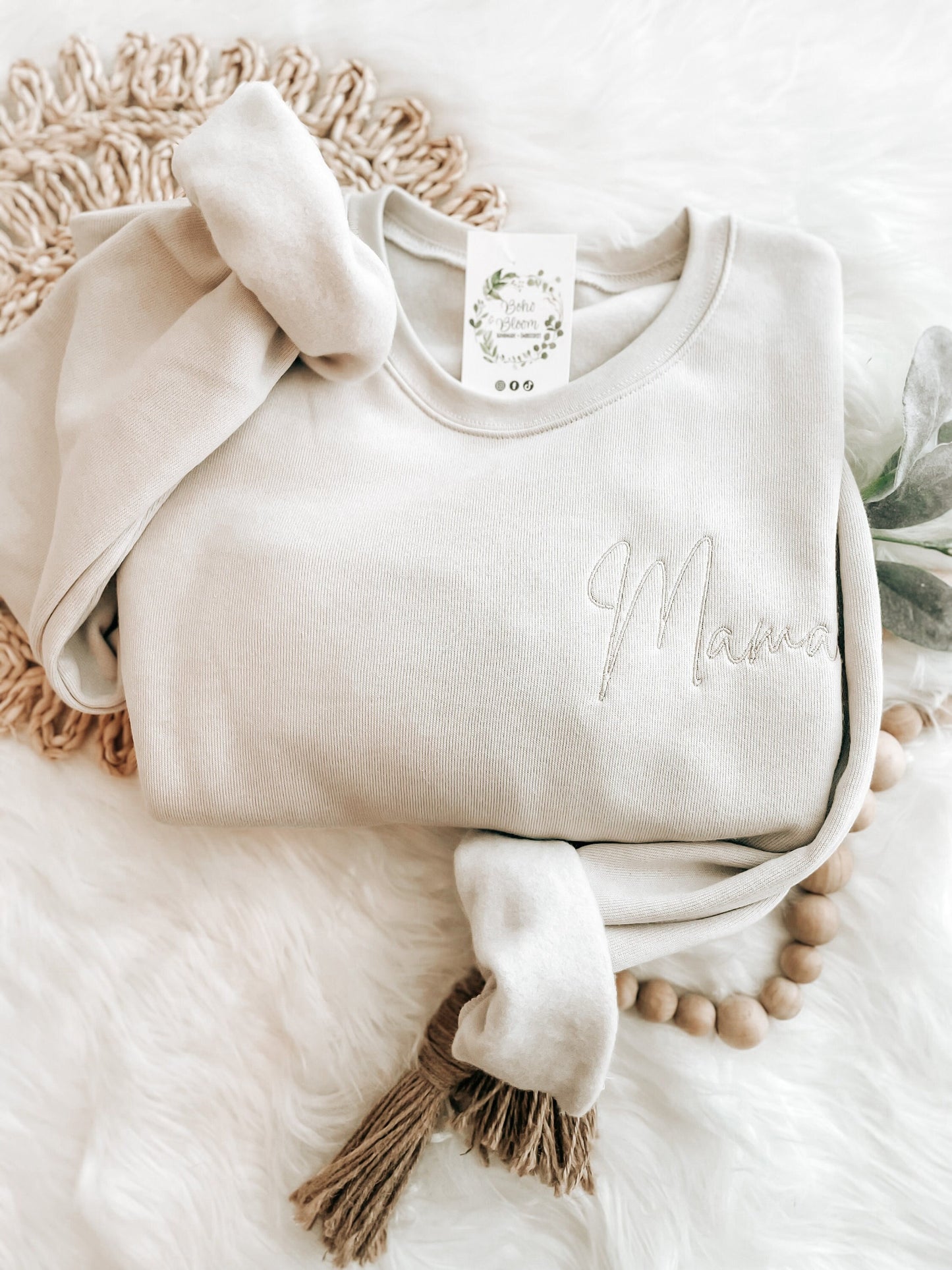 MAMA Crewneck Sweatshirt | Mama Embroidered Sweatshirt | New Mom Gift | Going Home Outfit For Mama | Mama Loungewear