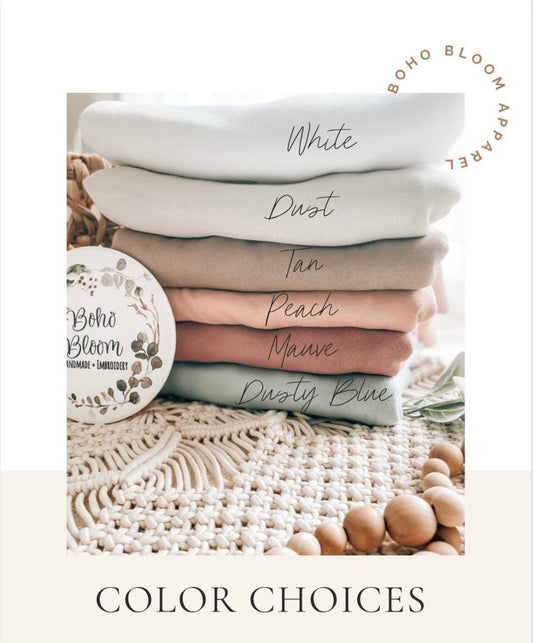 Custom Collar and Sleeve Embroidered Sweatshirt | Mama and Grandmother Sweatshirt with Kids Names | Gifts For Mom | Mother's Day Gifts |